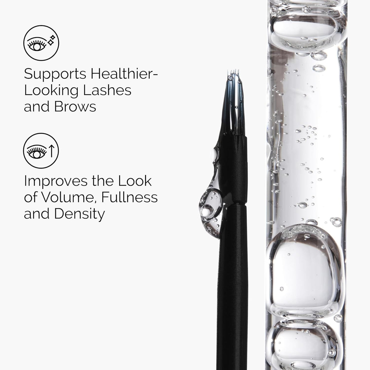Lash & Brow Growth Serum with Peptides - Thicker Fuller Lashes & Brows