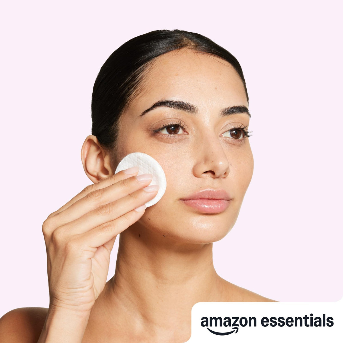 Exfoliating Cotton Rounds 100 Count - Dual-Sided Face & Makeup Remover Pad