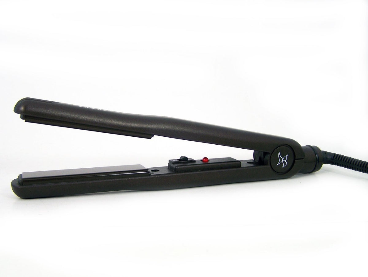 1-Inch Ceramic Tourmaline Flat Iron for Hair Styling - Professional Salon Tool