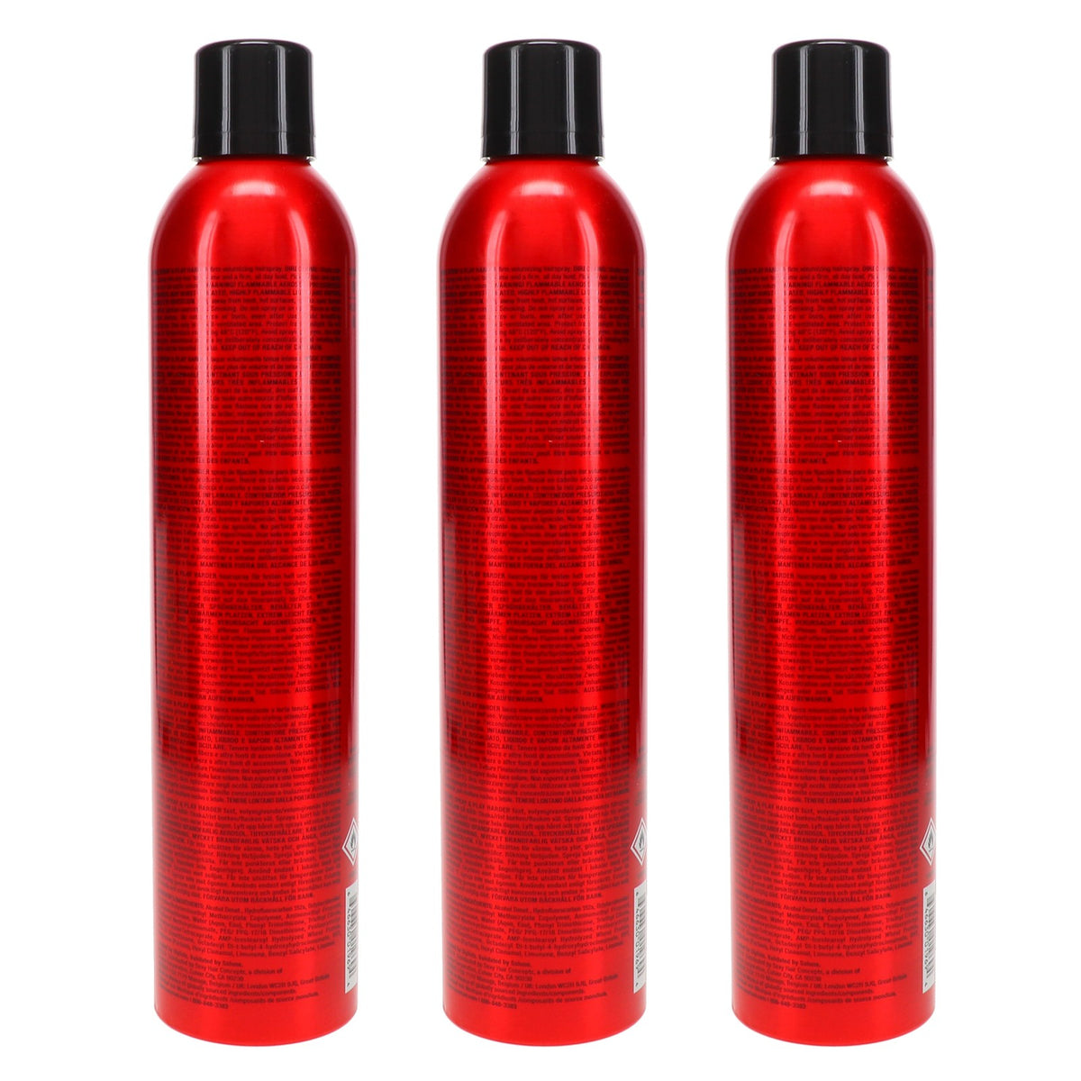 Firm Volumizing Hairspray - 10oz, UV & Humidity Resistant, 3 Pack