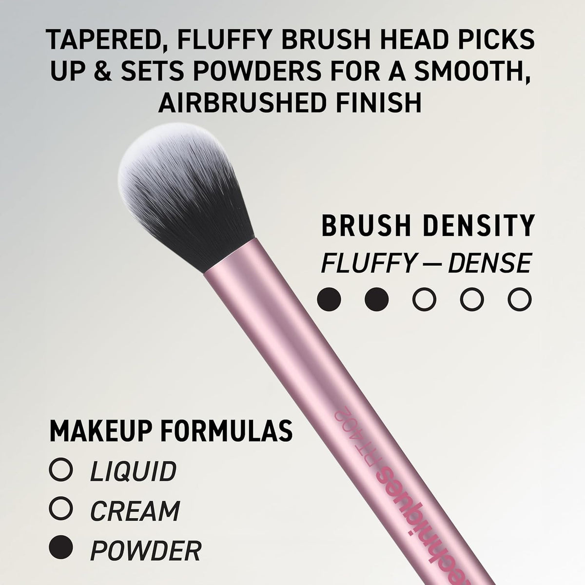6 Piece Makeup Brush Set with Sponges - Face & Eye Tools