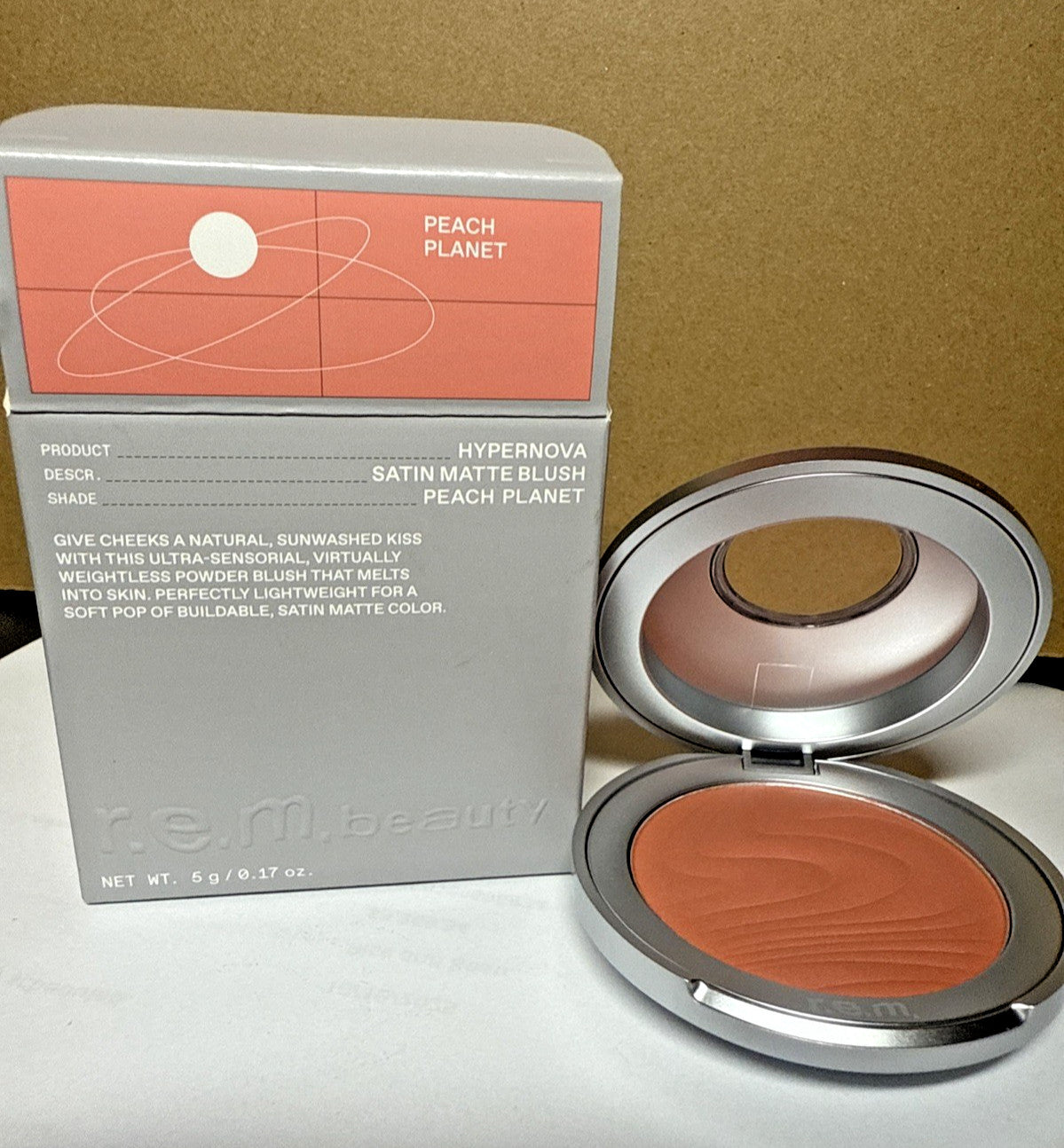 Satin Matte Blush Peach Planet 5g - Hypernova Face Makeup