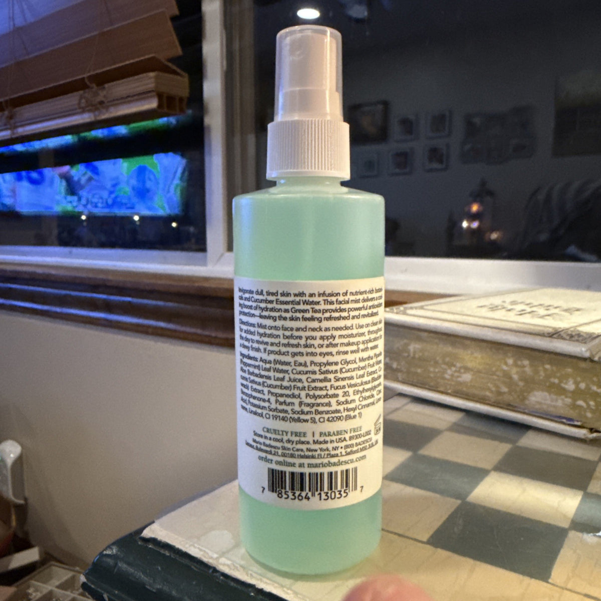 Facial Spray with Aloe, Cucumber & Green Tea - 4oz Hydrating Mist