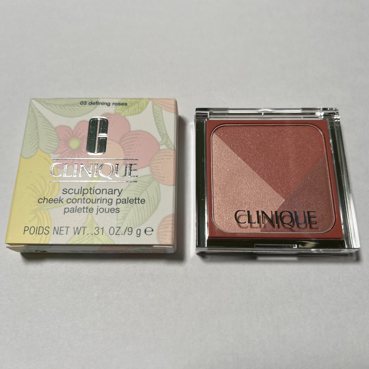 Clinique Cheek Contouring Palette Shade 03 Defining Roses Face Makeup