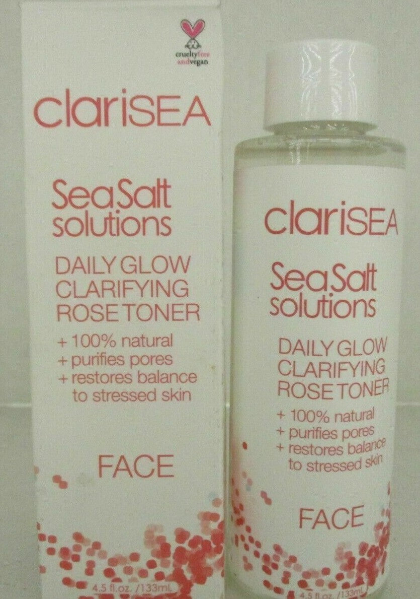Clarisea Sea Salt Solutions Daily Glow Clarifying Rose Toner 4.5 oz