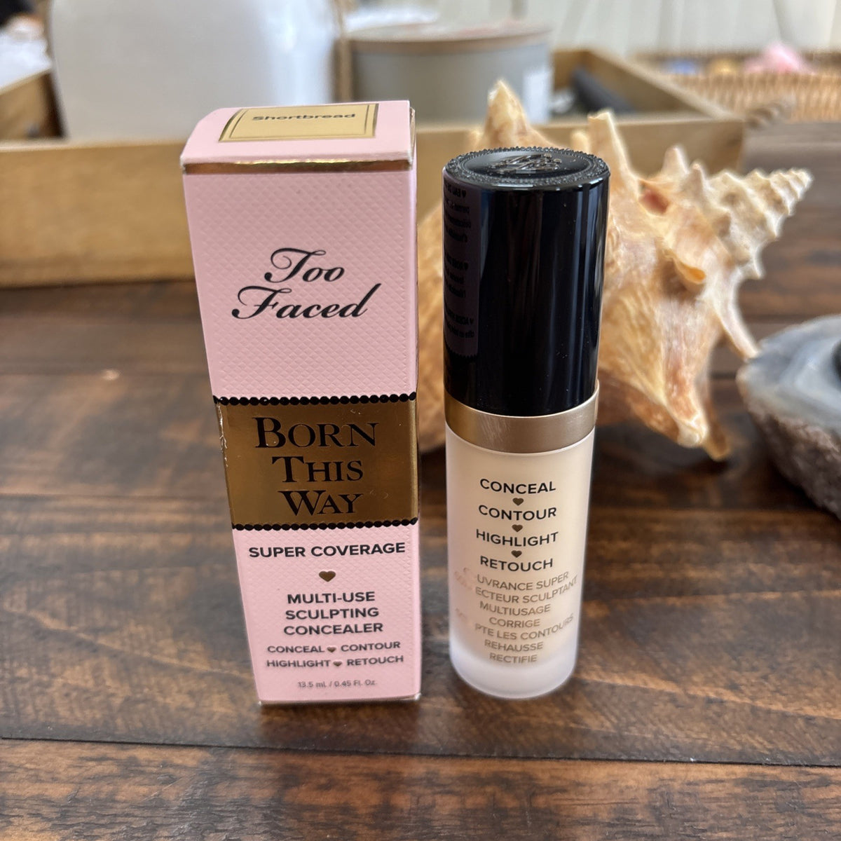 Too Faced Born This Way Super Coverage Concealer Shortbread 0.45 oz