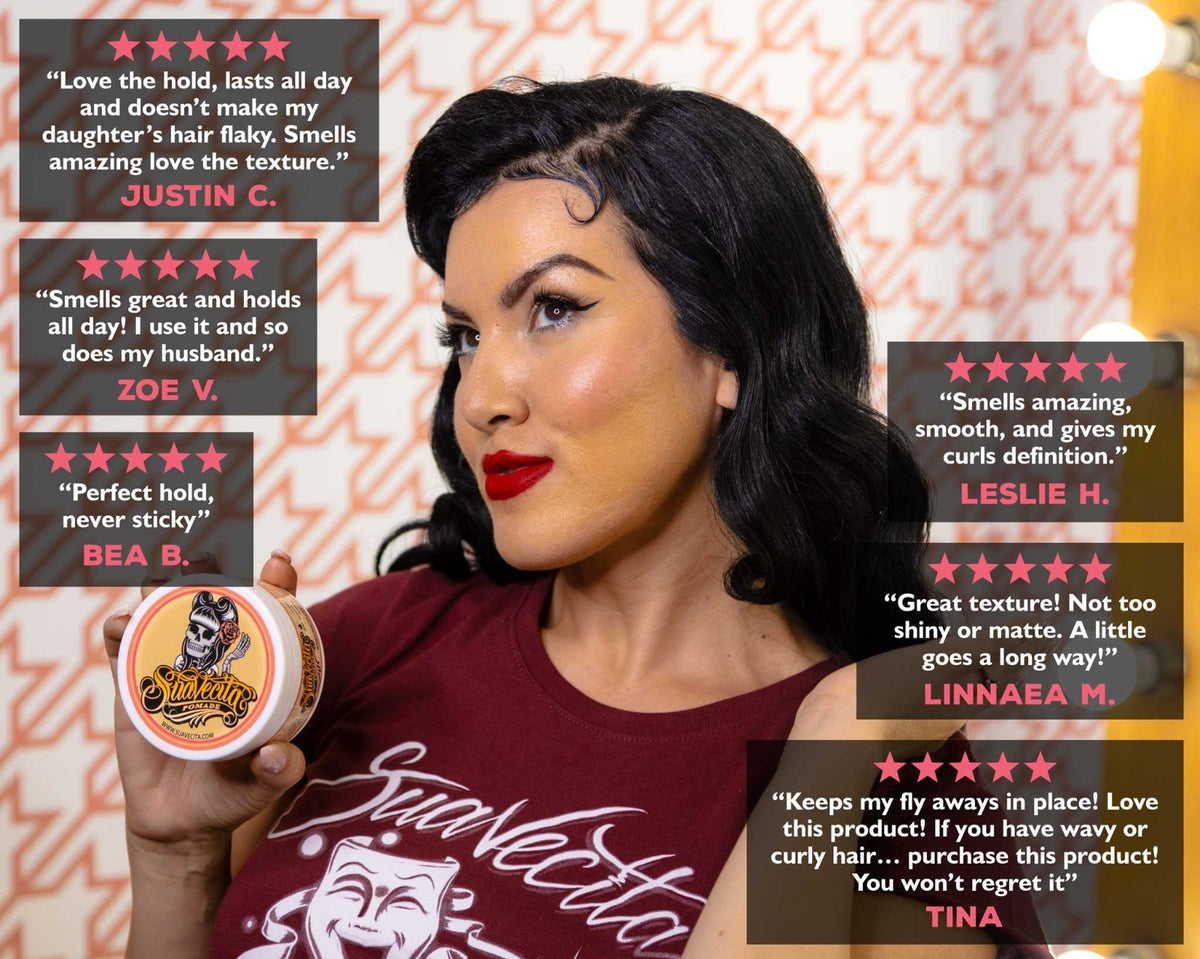 Water-Based Hair Pomade for Women - Medium Hold, High Shine, 2.3 oz