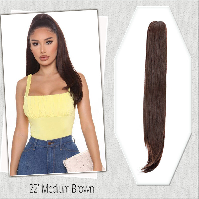 Fake Ponytail Clip-In Hair Extension Thick Natural Look 14 Inches