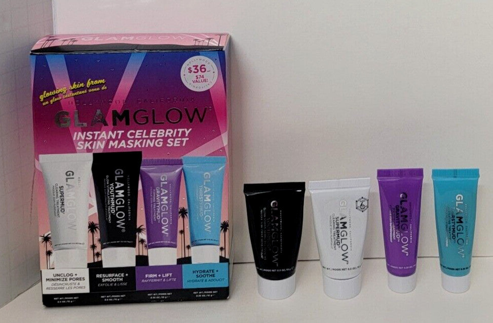 Skin Care Mud Mask Travel Set - 4 Treatments