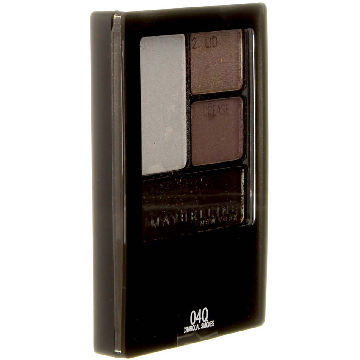 3-Pack Eyeshadow Quads Charcoal Smokes Long-Lasting Eye Makeup Set
