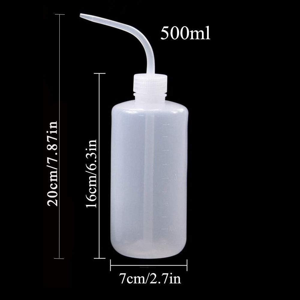 2pcs 500ml Green Plastic Wash Bottles for Lab, Medical, and Plant Care