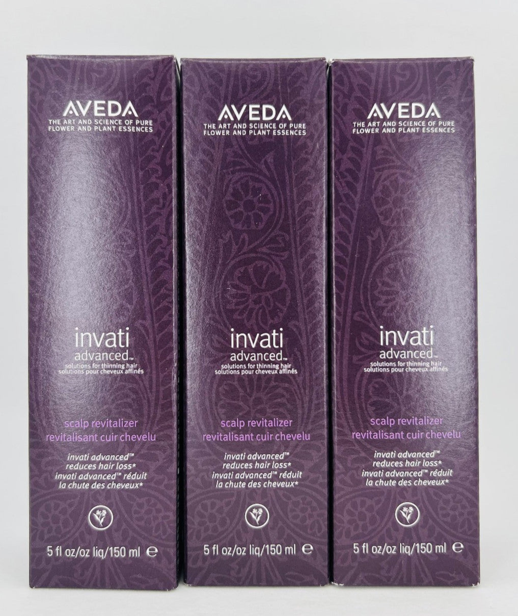 Aveda Invati Advanced Scalp Revitalizer 5 fl.oz. (150mL) × 3