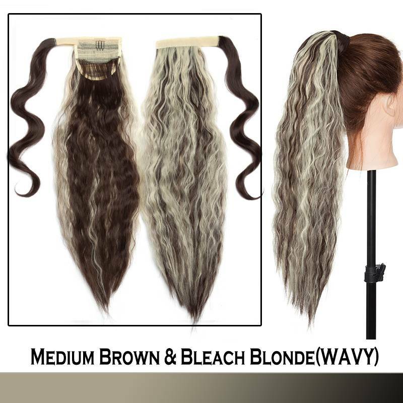 Ponytail Wrap Around Hair Extensions - Clip-In & Thick Styling