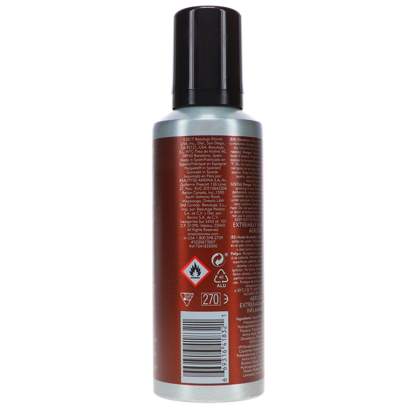 Men's Hair Styling Foam - Texture & Hold, Lightweight Hair Product 6.7 oz