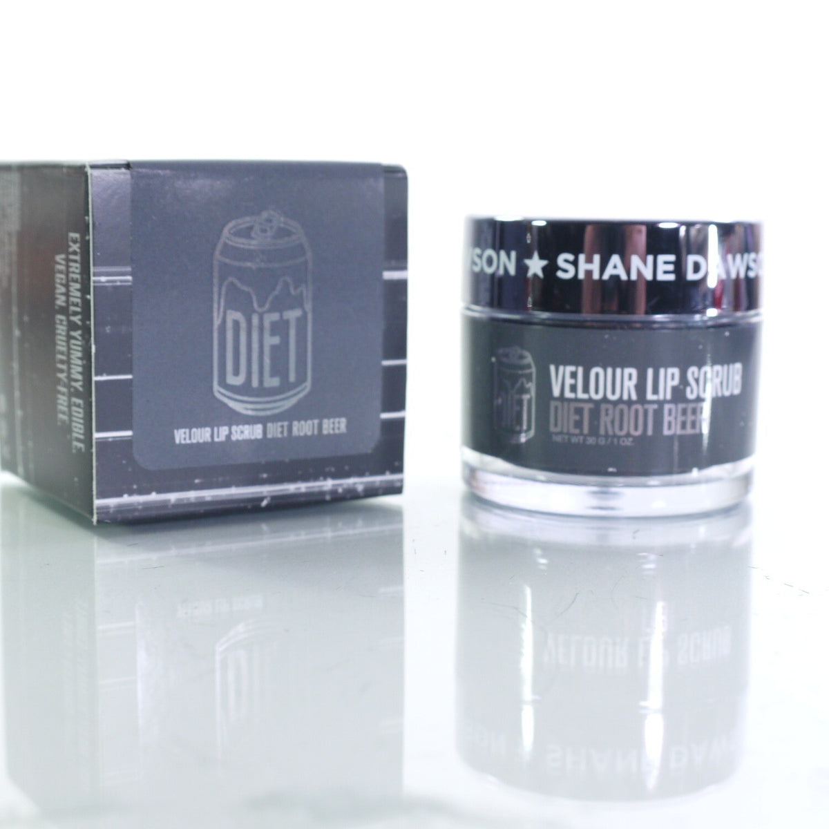 Lip Scrub in Diet Root Beer - 1 oz. Vegan Exfoliant for Smooth Lips