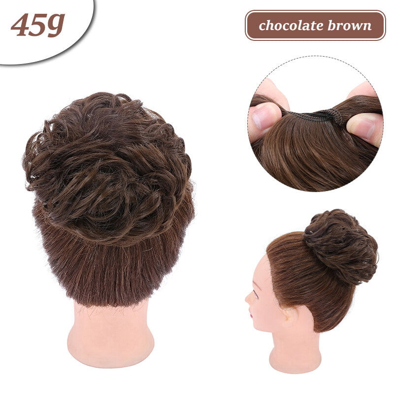 Natural Curly Messy Bun Hair Piece - Hair Extensions & Updo Accessory