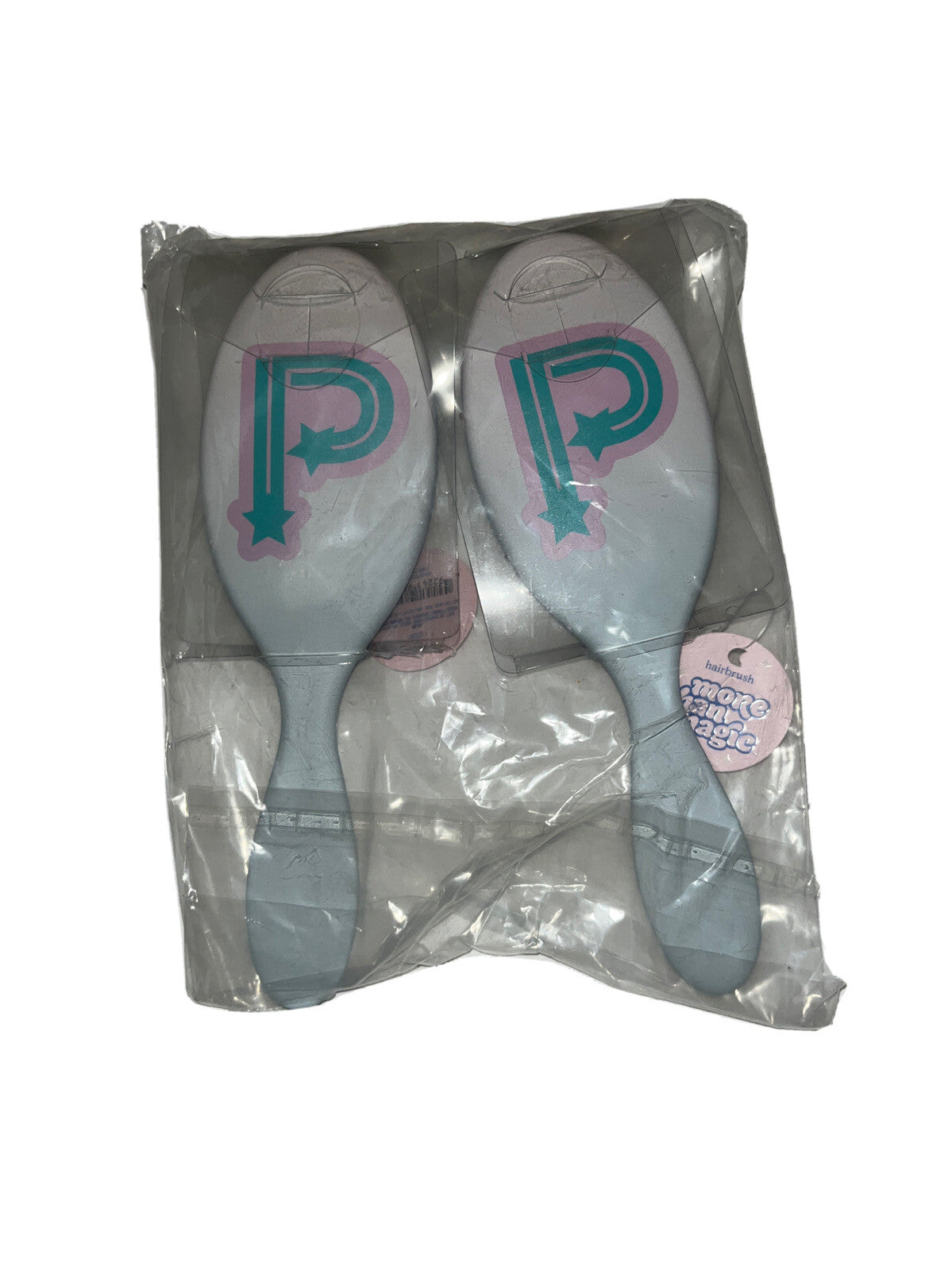 Kids Monogram Hair Brush Set - 2 Pack for Gentle Hair Care