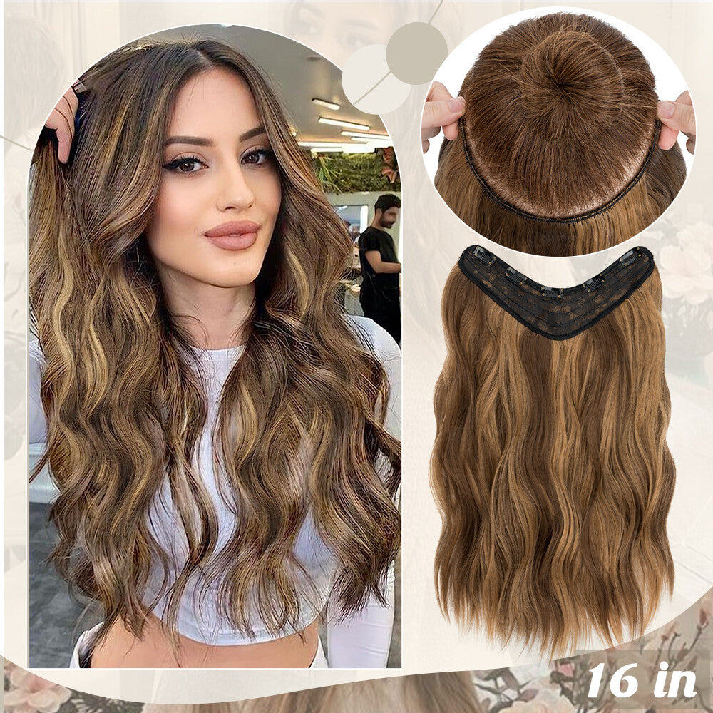 V-Shape & U-Part Clip-In Hair Extensions - Full Head Highlight, Multiple Lengths & Colors
