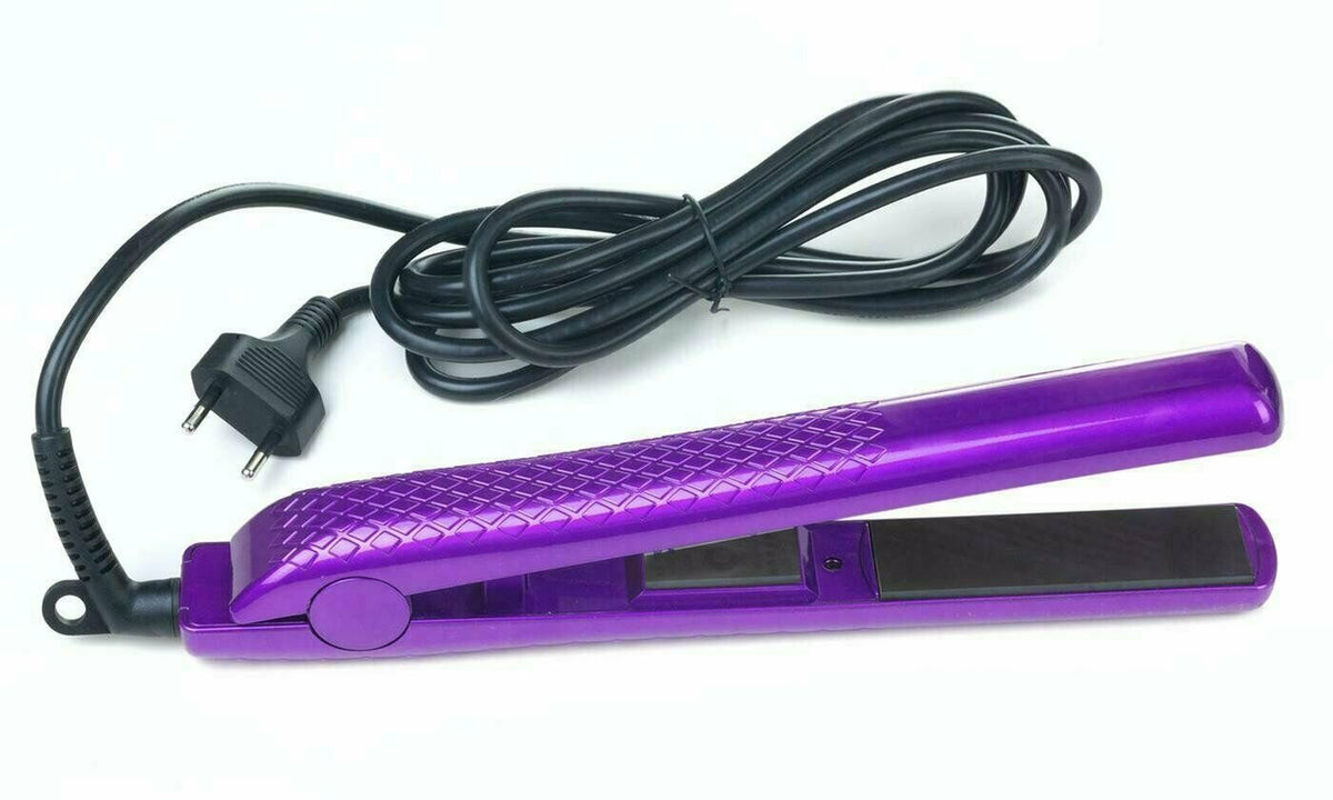 Mini Ceramic Hair Straightener - Compact Flat Iron for Easy Styling