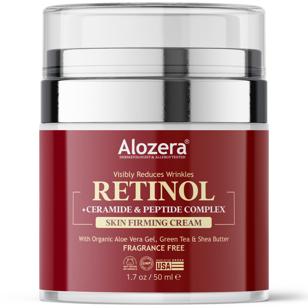 Retinol Face Cream - Anti-Aging Moisturizer, 1.7 oz