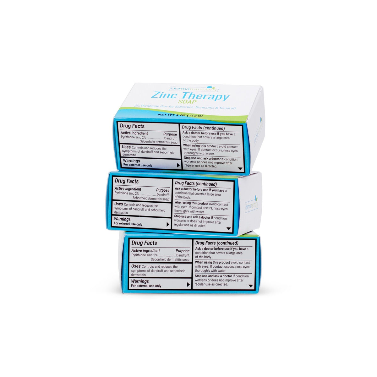 2% Pyrithione Zinc Bar Soap - 4 oz (3 Pack)