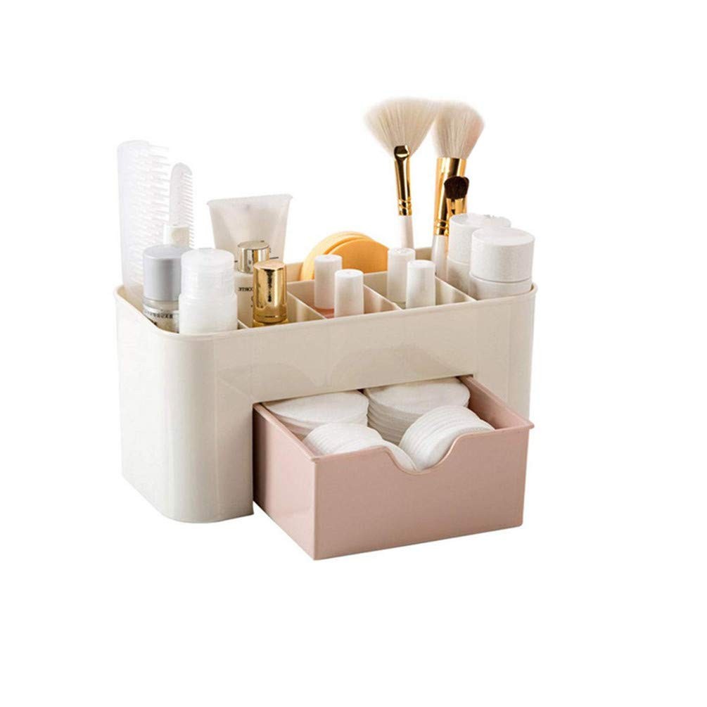Large Capacity Makeup Organizer for Bathroom & Bedroom - Pink
