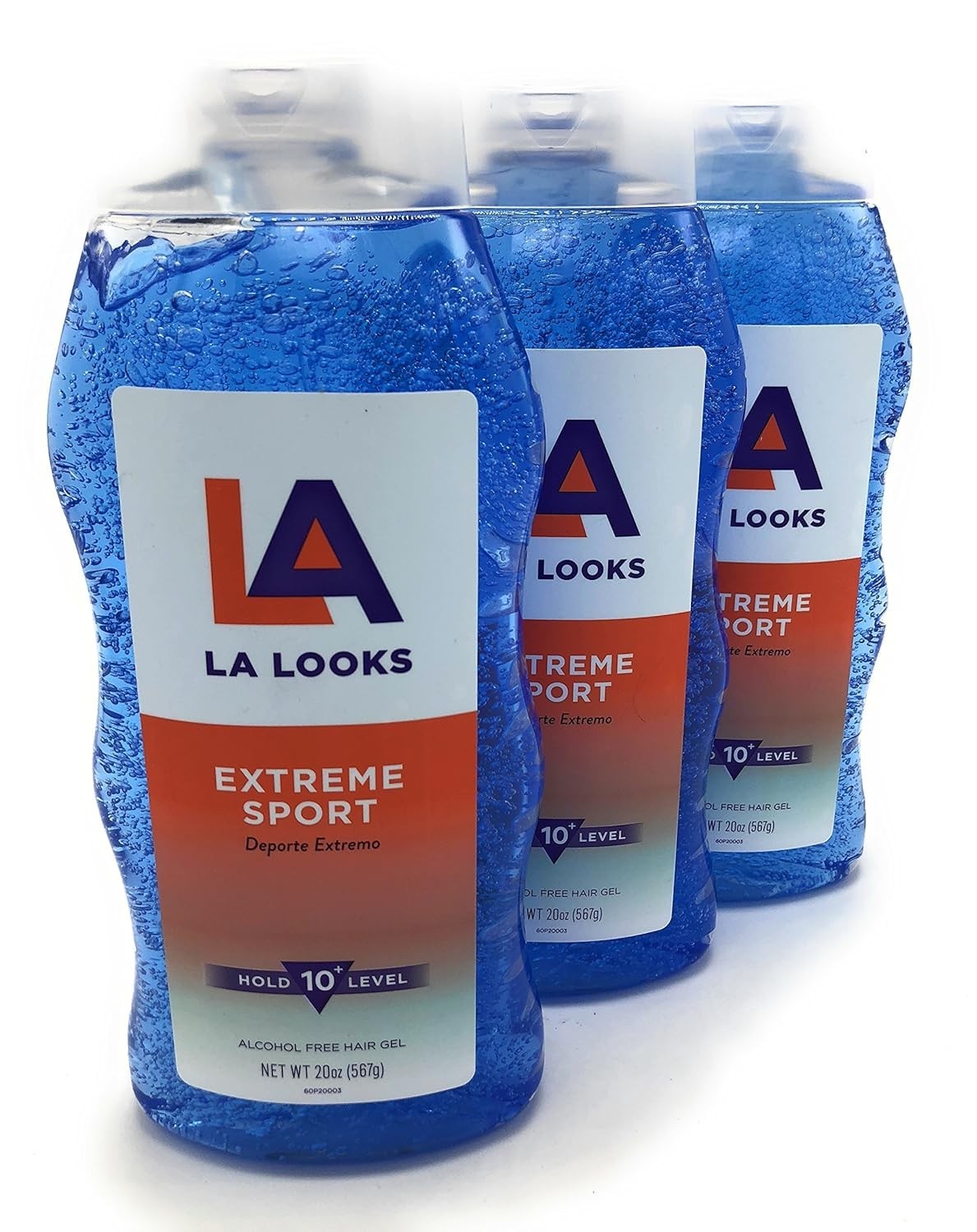 Extreme Sport Humidity Proof Hair Gel - 20oz, Pack of 3 for Strong Hold