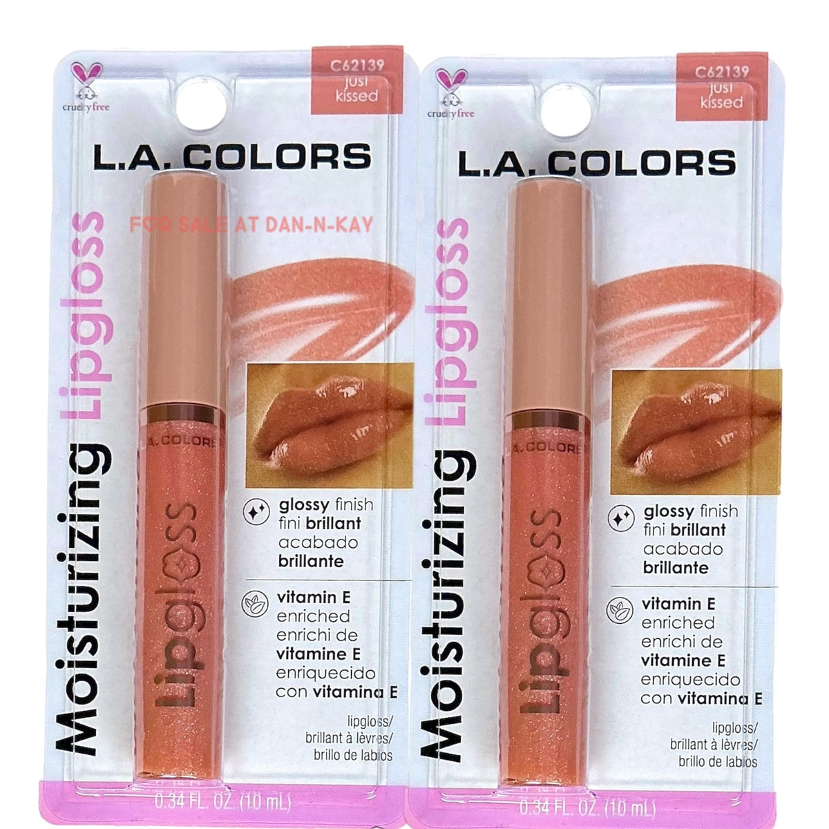 Lip Gloss Set - Moisturizing Shimmer Gloss with Glossy Shine, 2 Pack