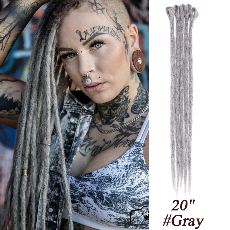 Ombre Dreads Locs Crochet Dreadlock Extensions Faux Long Natural Look