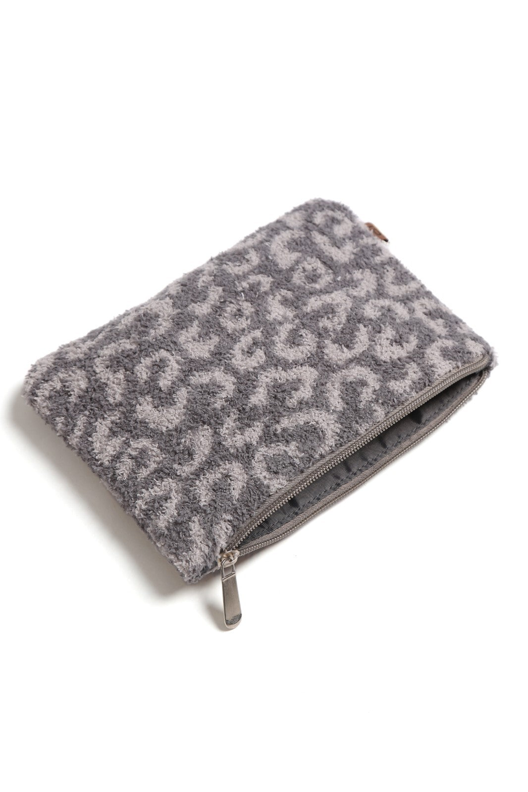 Leopard Pattern Travel Pouch with Zipper Closure - Small Cosmetic & Organizer Bag