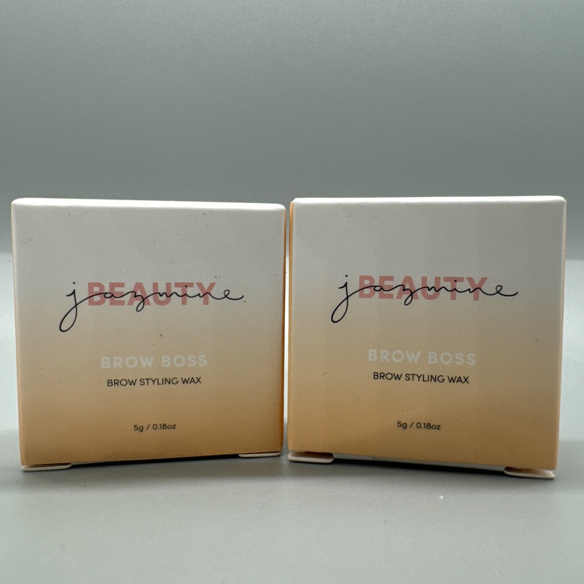 Brow Styling Wax Set - Jazmine Beauty Brow Boss 0.18 oz NIB Sealed - 2 Pieces