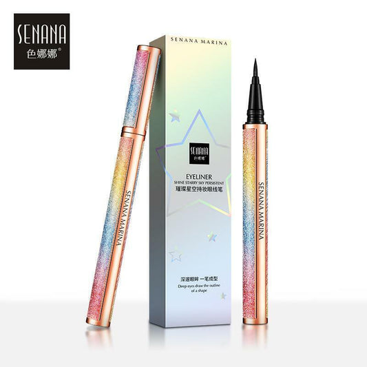 3 Pack Waterproof 4D Starry Sky Liquid Eyeliner Long Lasting Black