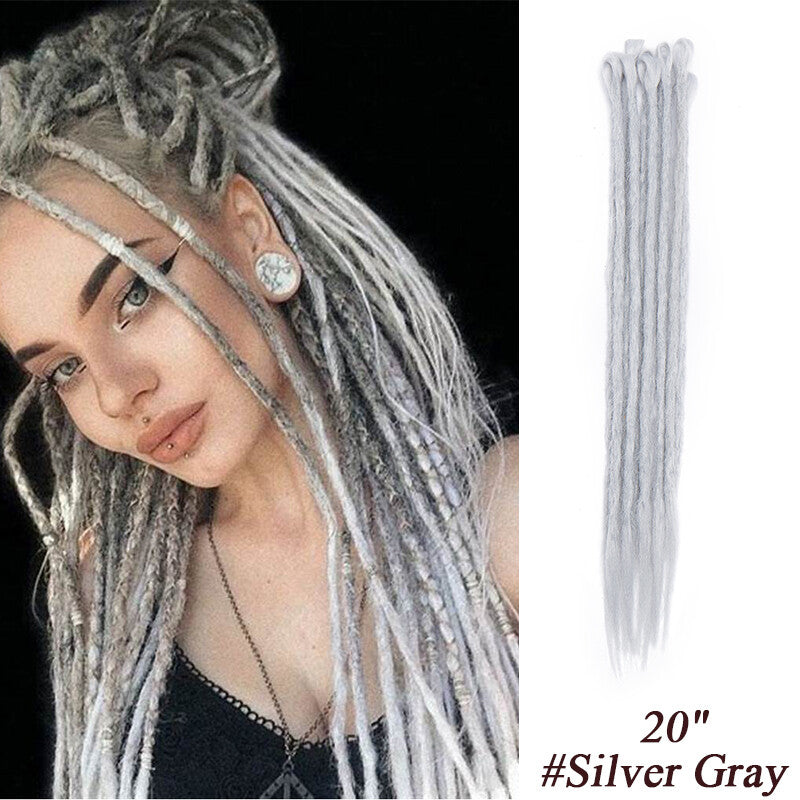 Ombre Dreads Locs Crochet Dreadlock Extensions Faux Long Natural Look