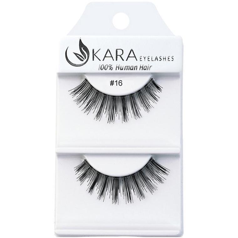 6 Pairs 100% Human Hair False Eyelashes - Kara Assorted Styles