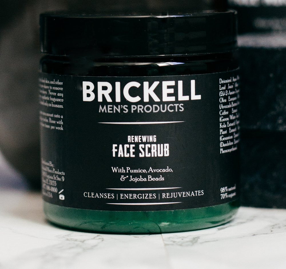 Men's Organic Face Scrub for Deep Exfoliation & Clear Skin - Natural & Gentle