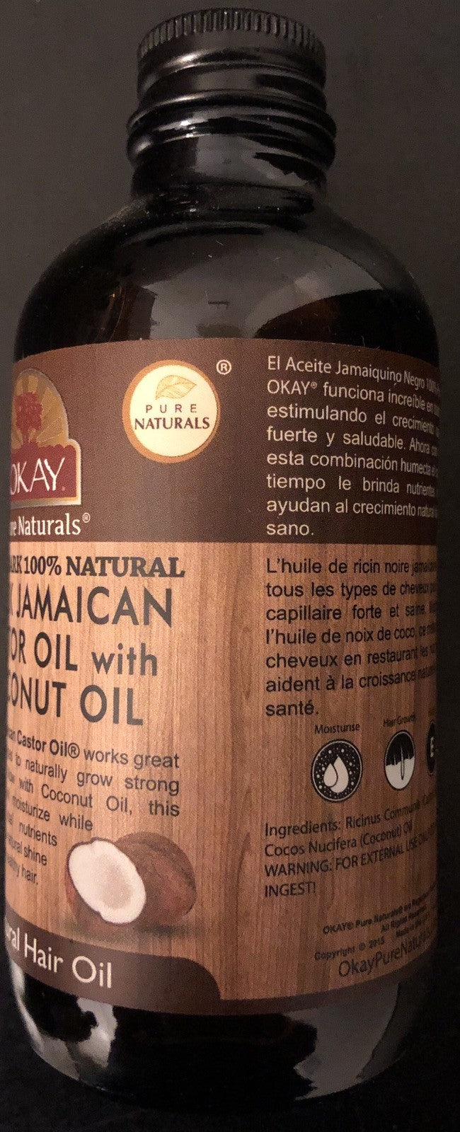 Black Jamaican Castor Oil Extra Dark 4oz - Natural Hair & Skin Treatment