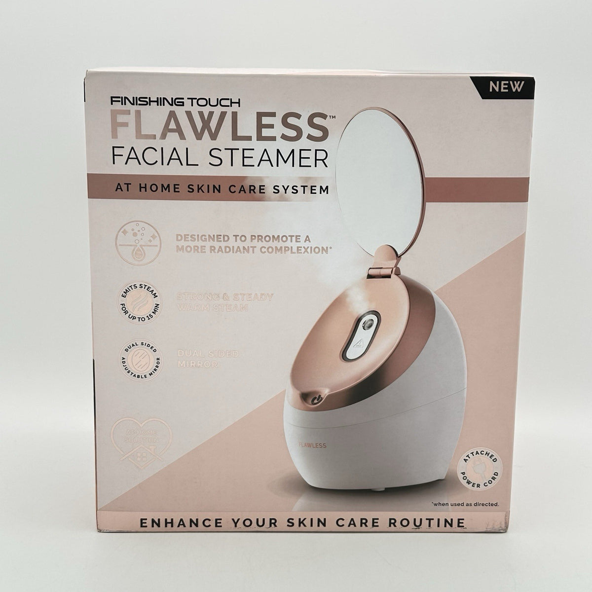 Facial Steamer Skin Care System with Dual-Side Mirror - Flawless Face Spa