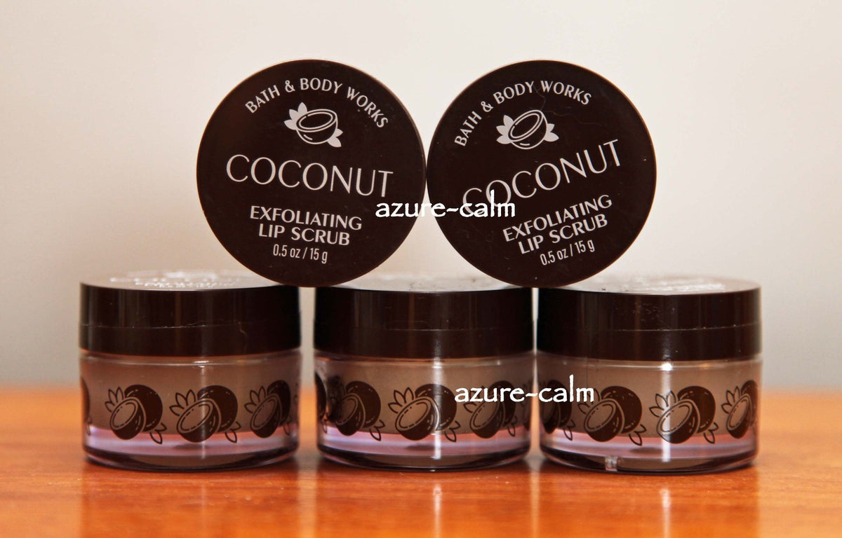 Exfoliating Lip Scrub Set - Coconut Flavor, 0.5 oz x 5
