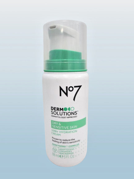 NO7 DERM SOLUTIONS DRY & SENSITIVE SKIN HYDRATION CREAM 3 OZ LOT OF 2