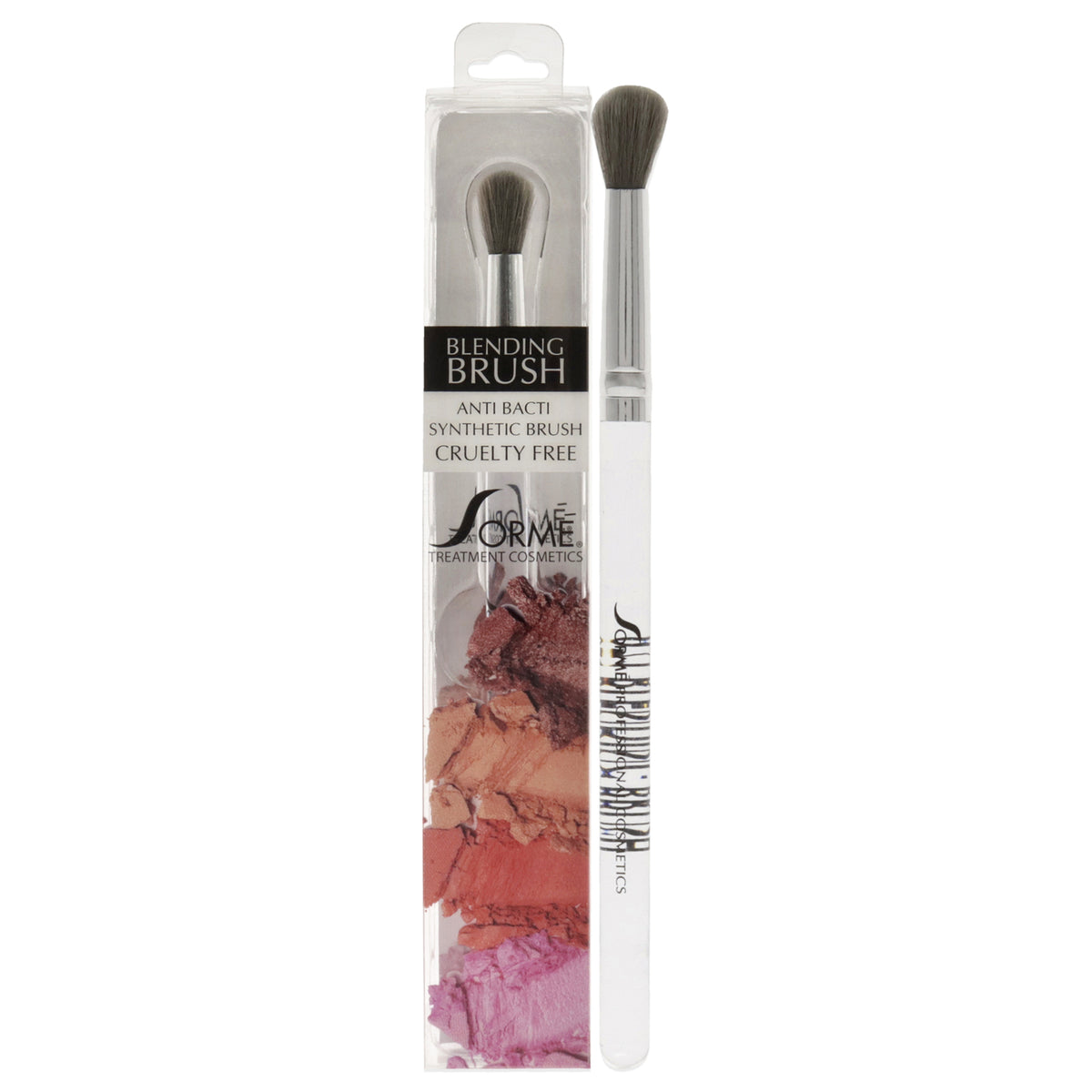 Professional Blending Brush for Makeup - Anti-Microbial Charcoal Infused