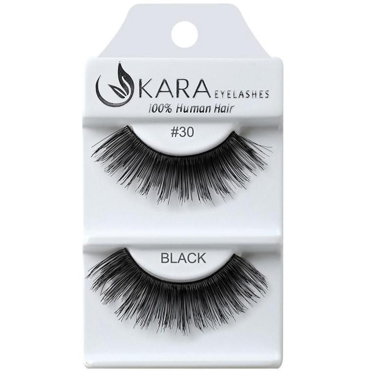 6 Pairs 100% Human Hair False Eyelashes - Kara Assorted Styles