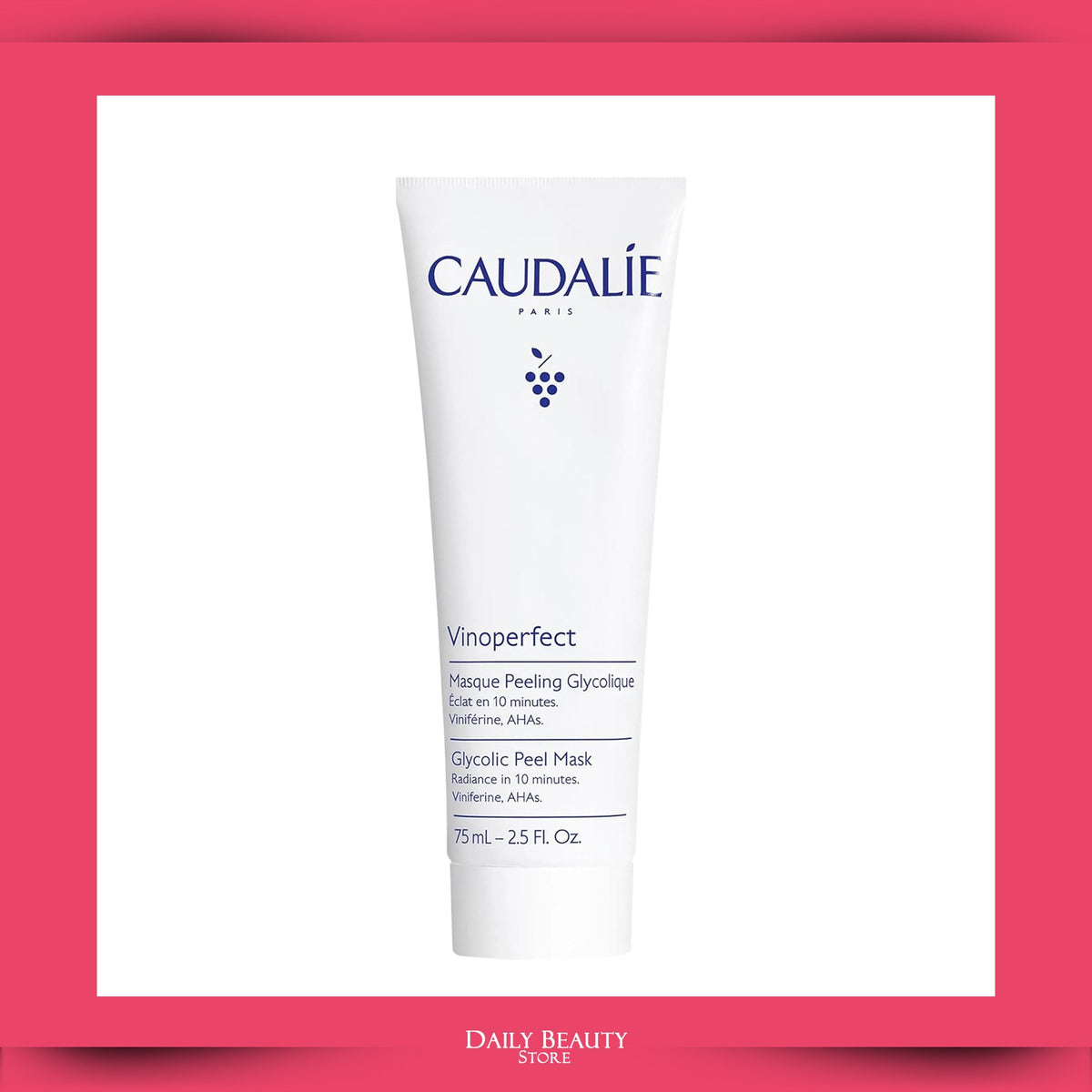 Caudalie Vinoperfect Glycolic Peel Mask 75ml 2.5oz NEW FAST SHIP