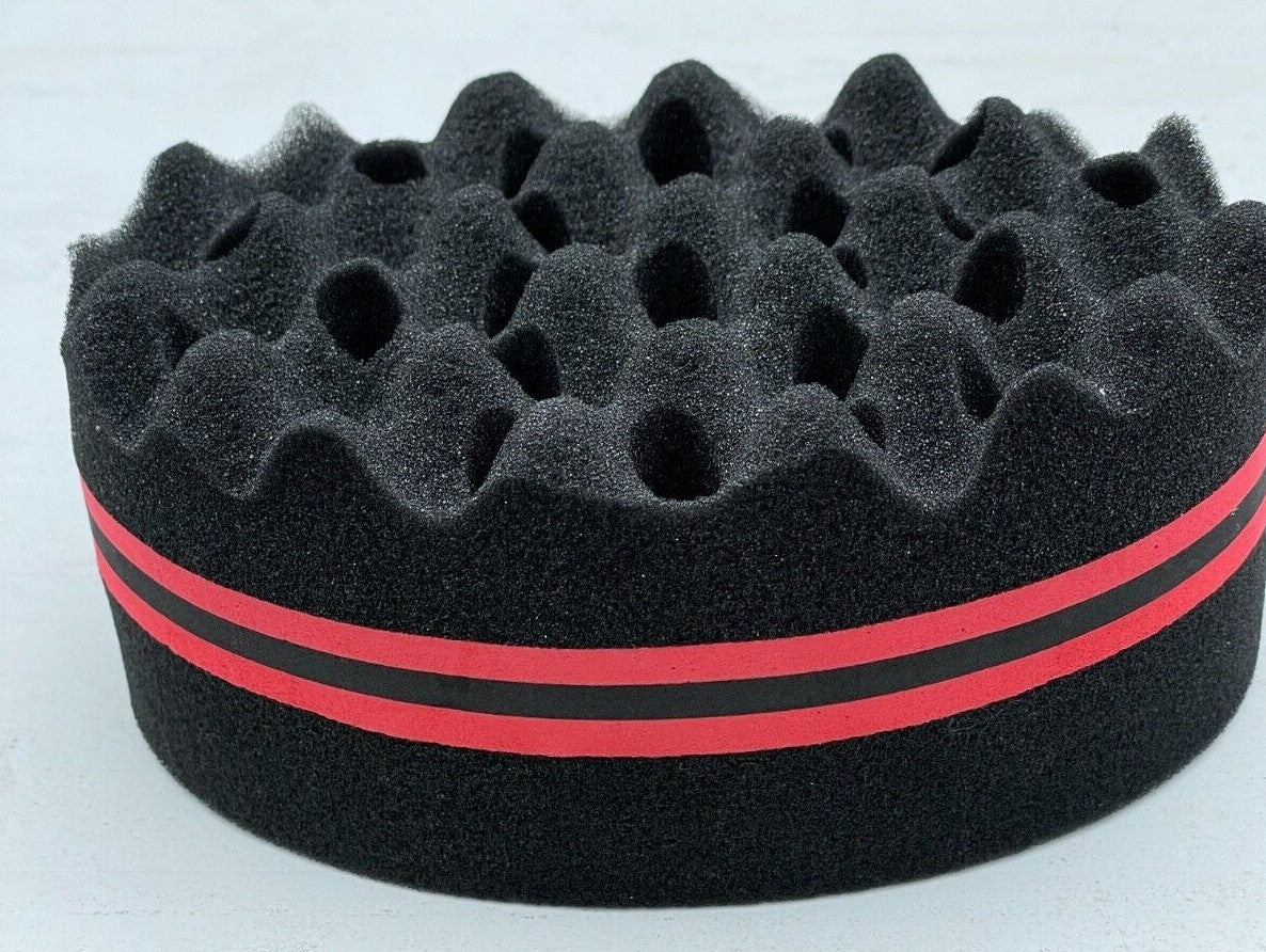Double Side Hair Sponge Twist Curl Brush Barber Afro Dreads Locking