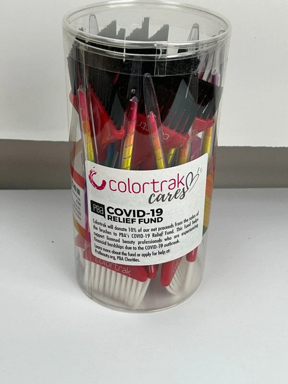 Rainbow Hair Color Brushes Set - Firm & Feather Bristle Hair Coloring Tools