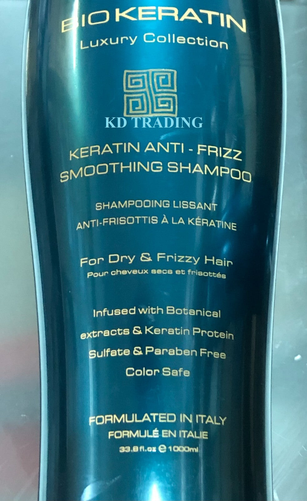 Bio Keratin Anti-Frizz Smoothing Shampoo & Conditioner Set for Dry Hair