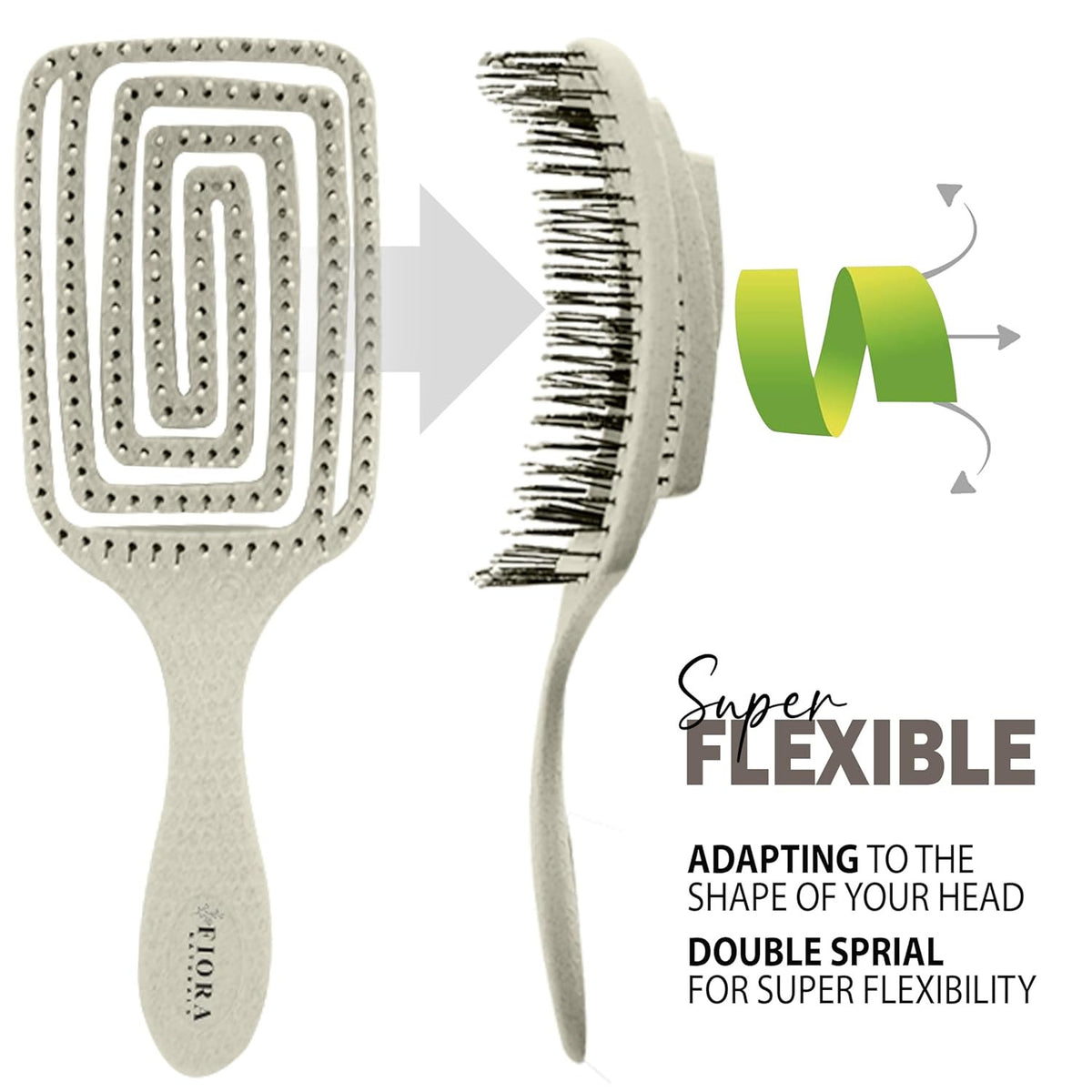 Detangler Paddle Hair Brush for Thick & Wet Hair - Vented Design