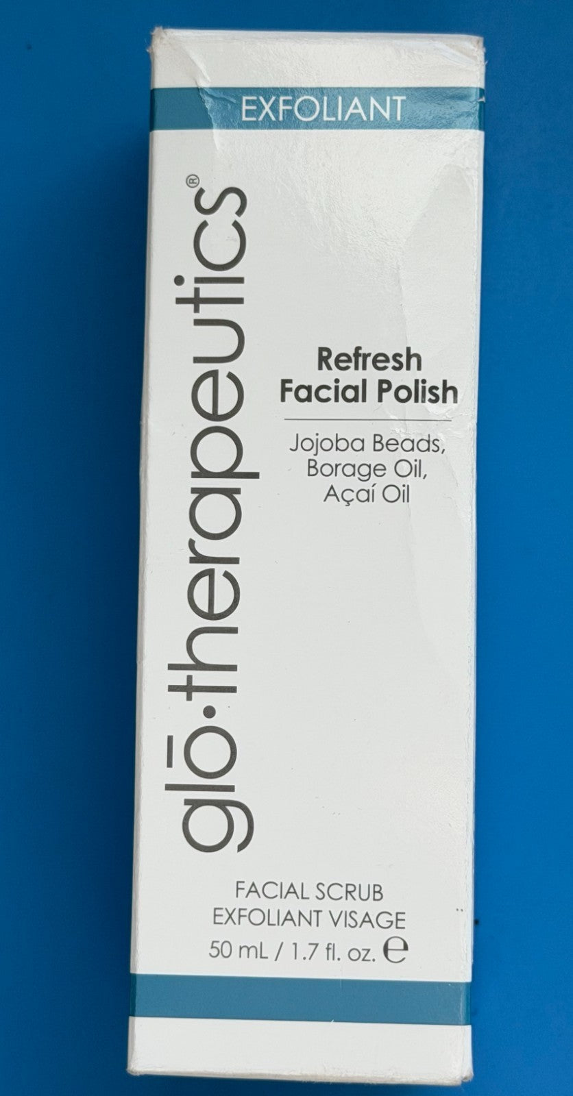 Glo Therapeutics Refresh Facial Polish Scrub Exfoliant 1.7 oz 50 Ml
