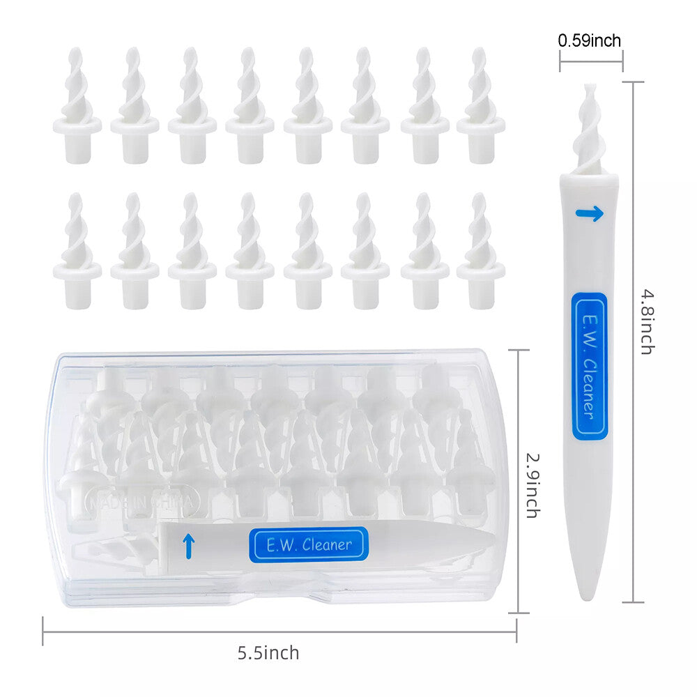 16-Piece Ear Pick & Wax Removal Tool Set, Resin & Silicone