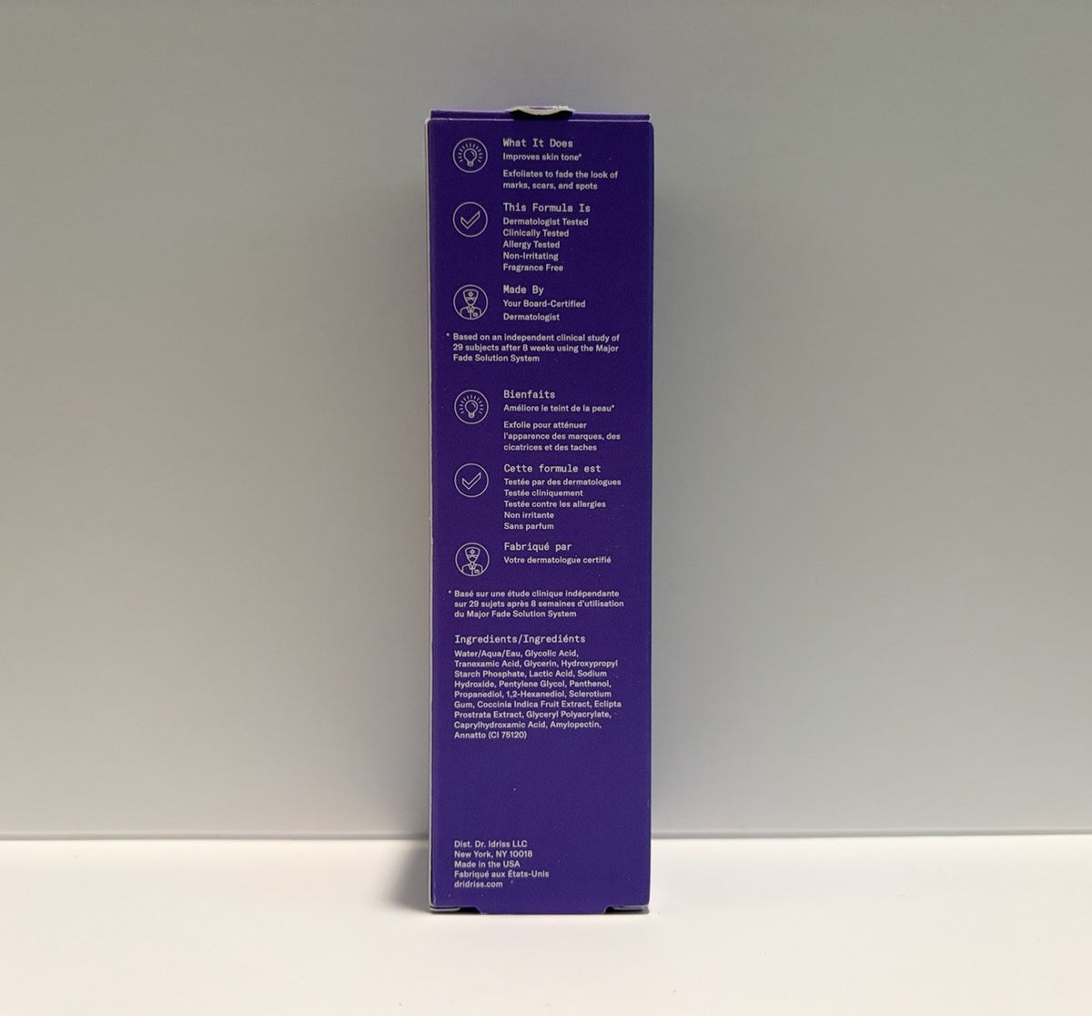 Dr Idriss Major Fade Flash Exfoliating AHA Mask 1.7oz