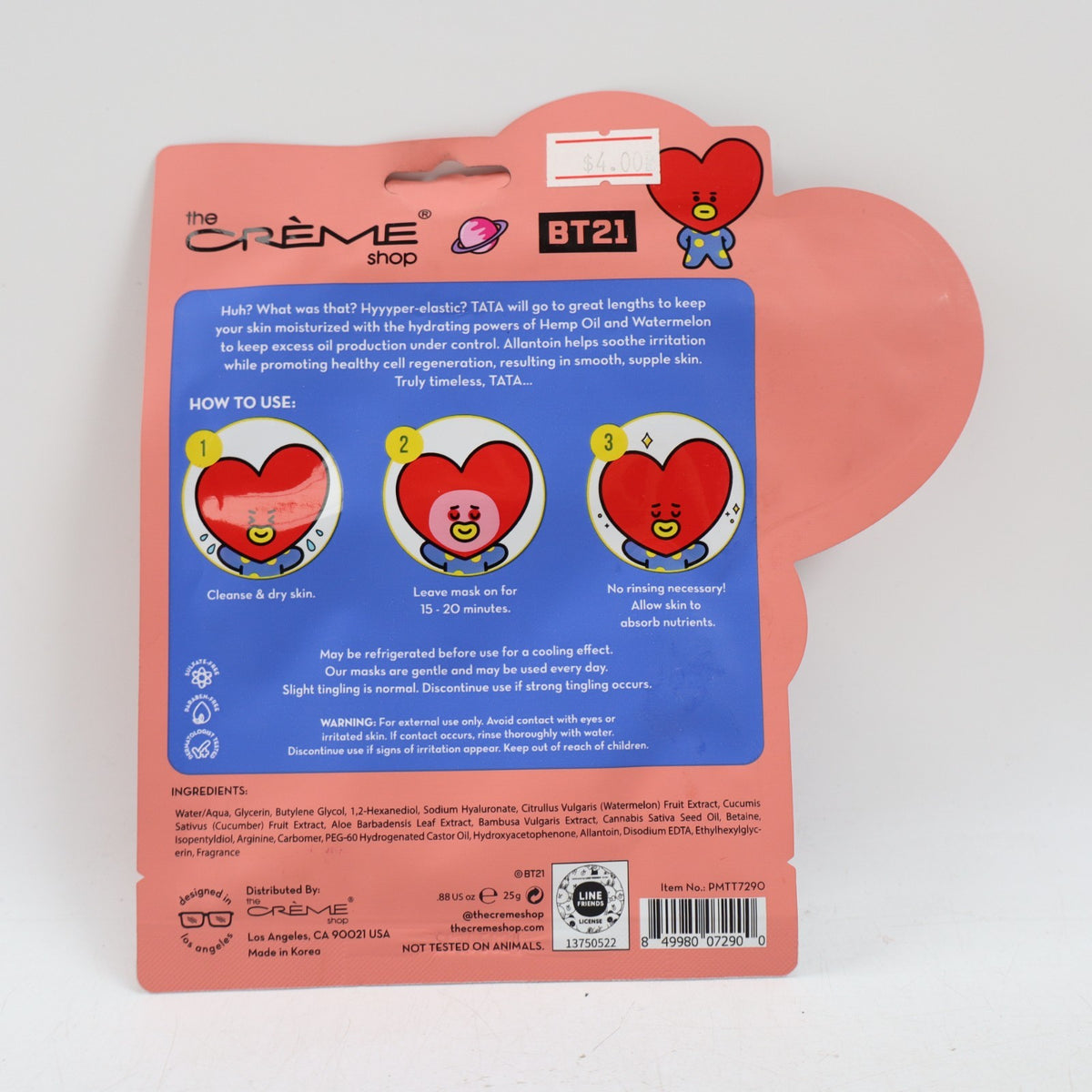 3 Pack Printed Essence Sheet Masks for Skin Care - The Creme Shop